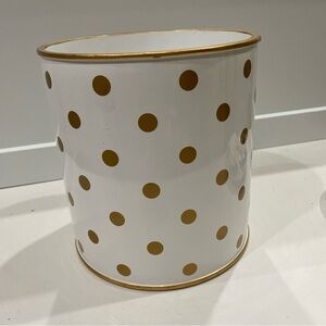 Pottery Barn Kids Gold Waste Bin/Planter/ Utensil Holder